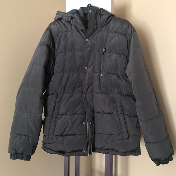 H&M Other - HOST PICK! H&M Men's Olive Green Puffer Coat with Hood